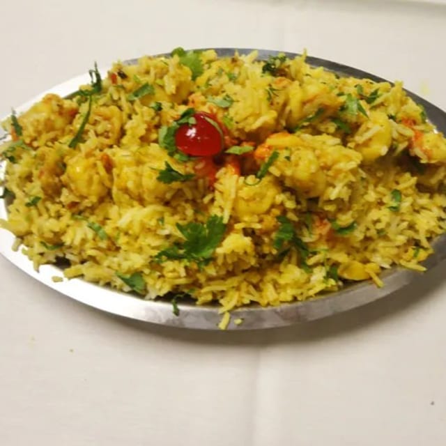 Shrimp Biryani.